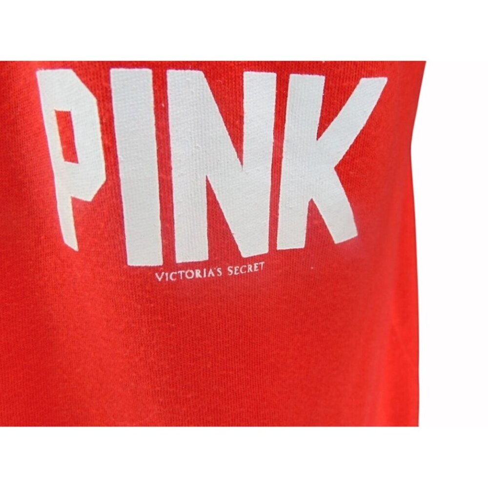 Victorias Secret Pink Red Sox V Neck T Shirt L Boston Play Ball Red Blue White - Picture 9 of 15